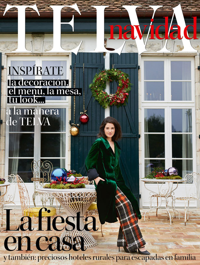 La revista Telva ha elegido Azpikoetxea para ilustrar su especial de Navidad.